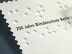Sondermarke „200 Jahre Blindenschule Berlin”
