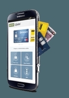 Grafikfoto Smartphone mit Bezahlkarten
