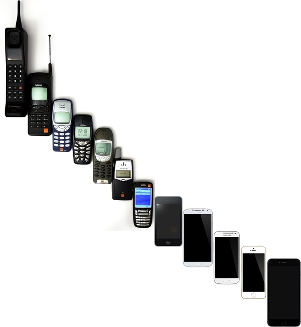 Evolution der Handys 1992 - 2014