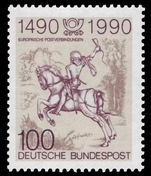 500 Jahre Post - Ausgabe Deutsche Bundespost POSTDIENST
