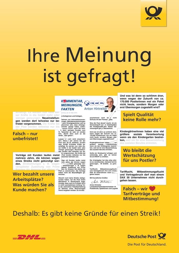 Plakat Deutsche Post